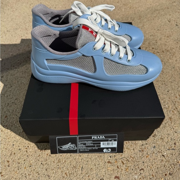 Prada America's Cup Soft rubber and bike fabric sneakers - Picture 1 of 10